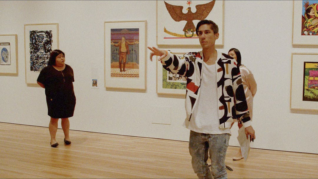 Nathan Felix directing an immersive opera at the Blanton Museum of Art in Austin, Texas. Felix's new immersive opera, "The Great Hurricane," features singers that perform around the audience as they make their way through art galleries in the Columbia Museum of Art.