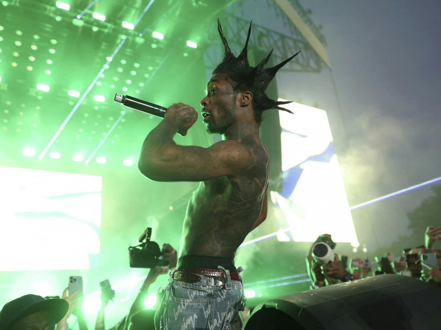 Lil Uzi Vert performs during The Summer Smash Festival at Douglass Park in Chicago on June 17, 2022. (John J. Kim/Chicago Tribune/TNS)