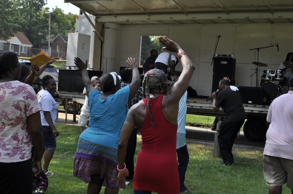 	The Hyatt Park Labor Day and back-to-school celebration featured live Gospel music, free food and school supply giveaways.
