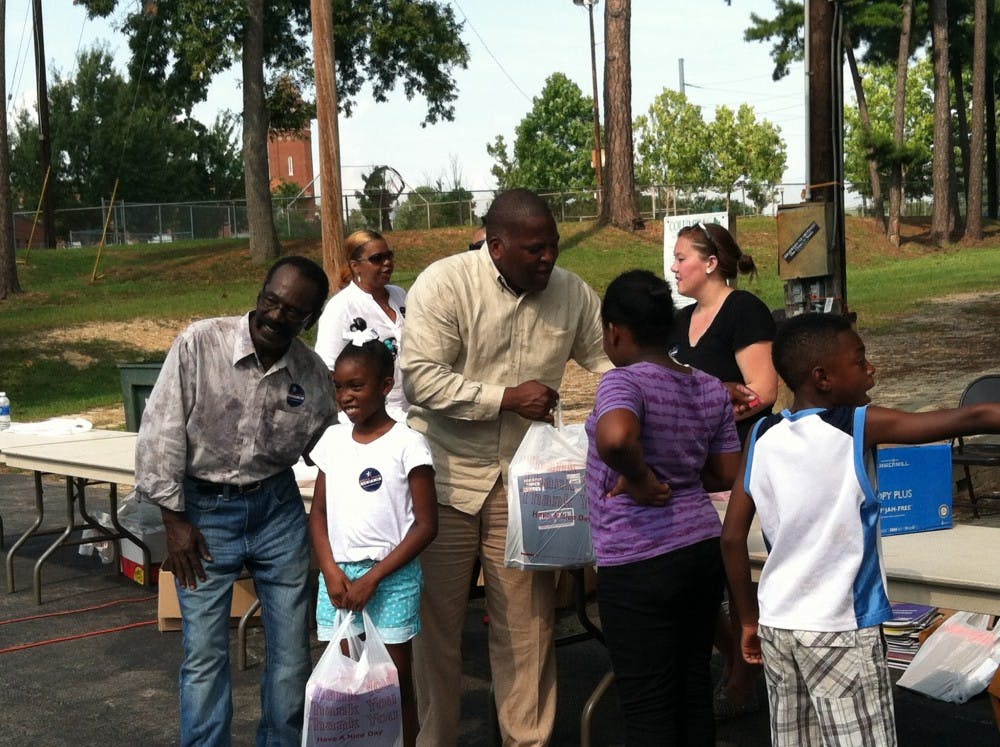 	The Hyatt Park Labor Day and back-to-school celebration featured live Gospel music, free food and school supply giveaways.
