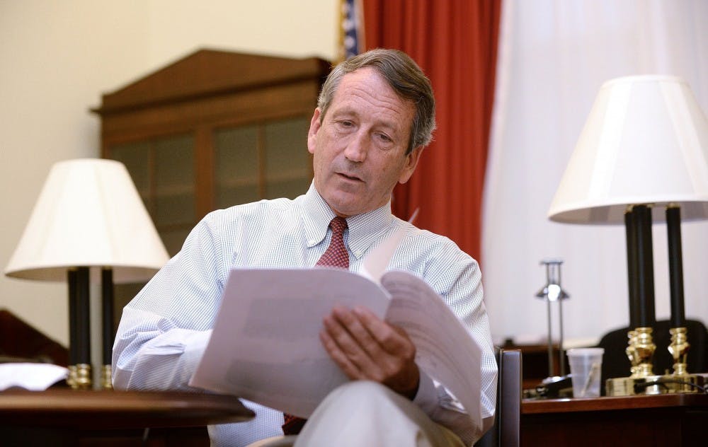 Rep. Mark Sanford (R-SC) is photographed in his office on Capitol Hill on February 4, 2014 in Washington, DC. (Olivier Douliery/Abaca Press/MCT)