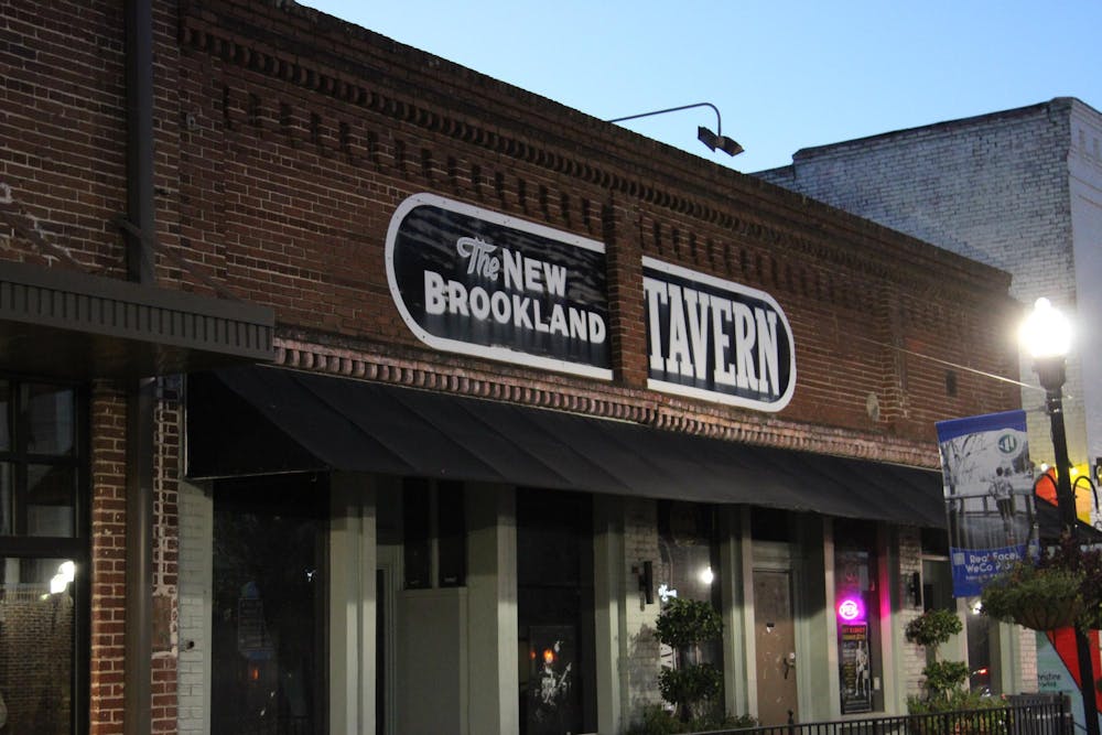 <p>New Brookland Tavern stands at 122 State St. in West Columbia, South Carolina. The now-for-sale building has housed the popular music venue since the late '90s.</p>