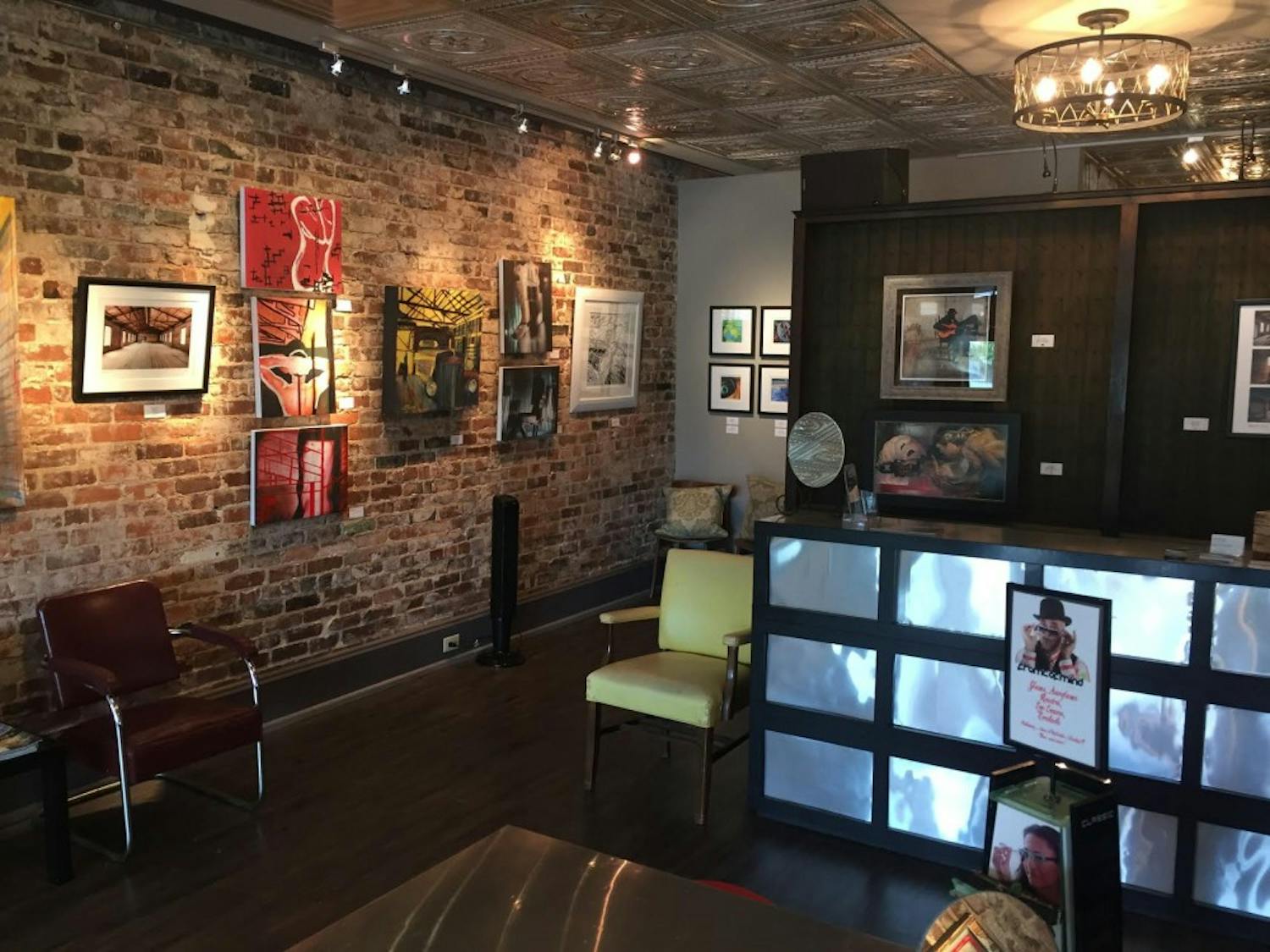 “Gift: A Unique View of Adluh” in the Frame of Mind eyewear store presents local artists' take on a historical Columbia building. 