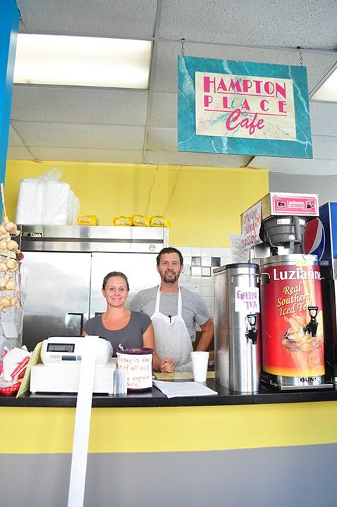 Owner and operator Andy Gendil and his sister behind the counter