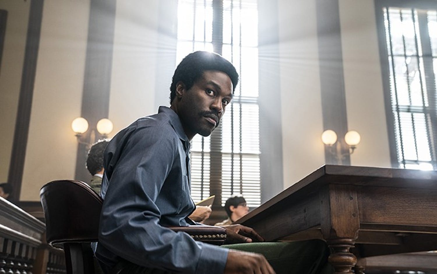 Yahya Abdul-Mateen II plays Bobby Seale in the new movie “The Trial of the Chicago 7,” which premiered on Netflix on Oct. 16, 2020.