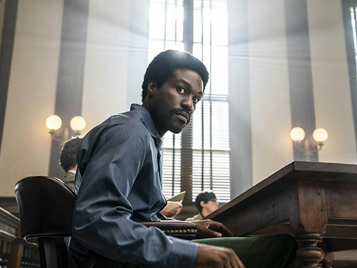 Yahya Abdul-Mateen II plays Bobby Seale in the new movie “The Trial of the Chicago 7,” which premiered on Netflix on Oct. 16, 2020.