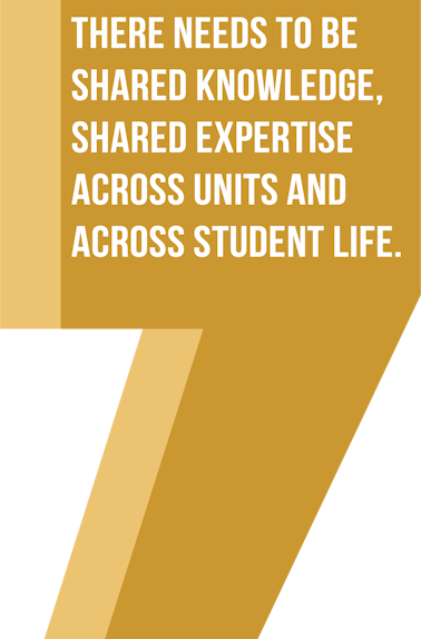 USC's new AVP for student life aims to boost the student experience PULL QUOTE.png