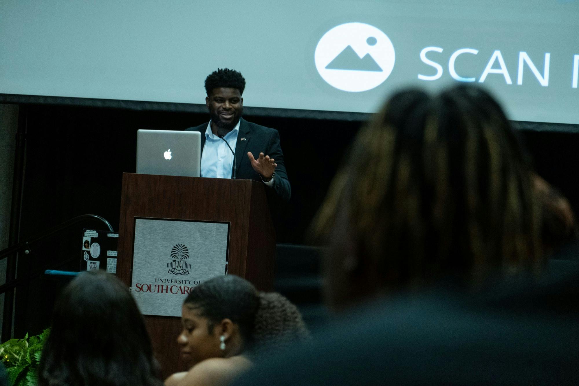 Guest speaker James Anderson, a white house deputy liaison showed up to the red-carpet event to give a speech about black excellence and overcoming conformity on Feb. 25, 2022. 