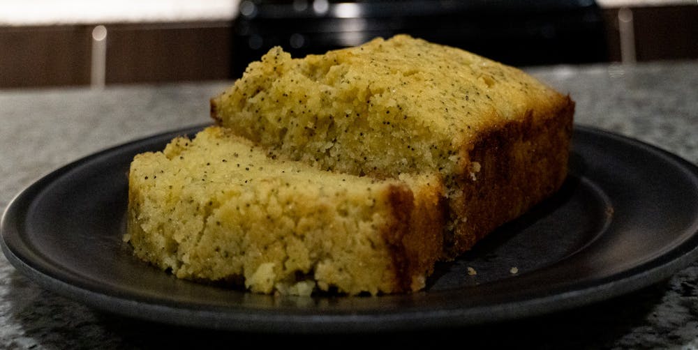 <p>The lemon poppy seed loaf on Jan. 25, 2022. The easy-to-bake lemon bread serves a popular desert that goes well with coffee or tea with its candied lemon flavor and chewy texture.</p>