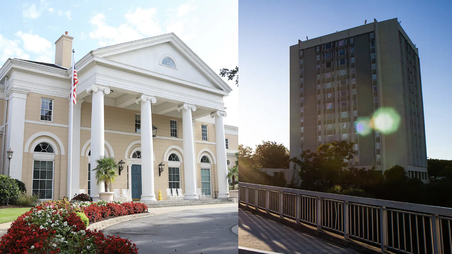 The National Advocacy Center and Bates West buildings are where on-campus students were quarantined throughout fall 2020 and spring 2021, which will no longer be used as quarantine dorms in spring 2022.