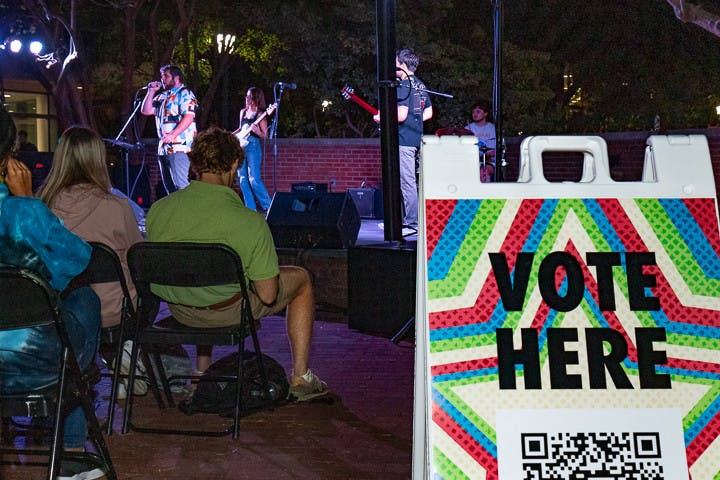 Five student musical groups, from several different genres, competed in the annual Battle of the Bands on Oct. 5, 2022. The House Band won the fan vote and with the win will get to perform at the USC Homecoming Block party on Oct. 28, 2022

Photos captured by Xavier Martin | The Daily Gamecock and Jaylen Anderson | The Daily Gamecock