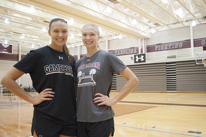 Sisters Taylr (left) and Kellie (right) McNeil hail from 1,200 miles away in Minnesota.