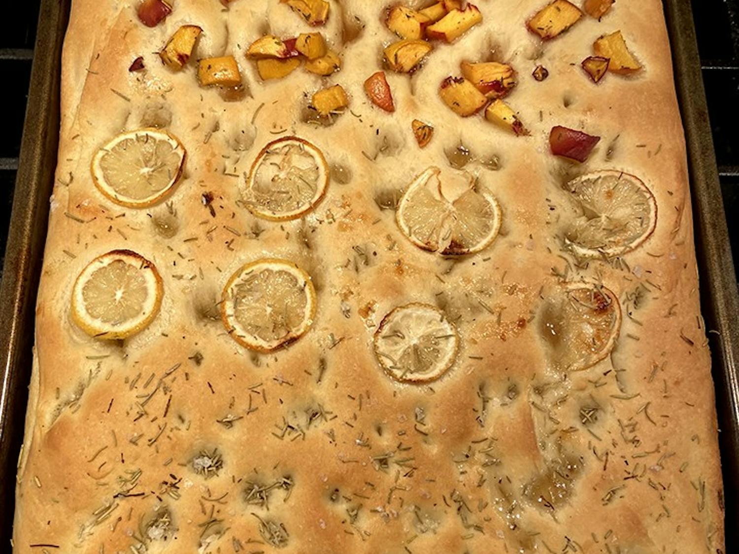 Focaccia bread made by Richie Holmberg. 