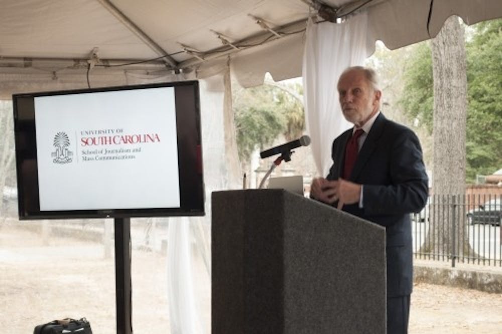 <p>Dean Charles Bierbauer oversaw various projects and initiatives in his position, including the School of Journalism and Mass Communication's move to its new facility.</p>