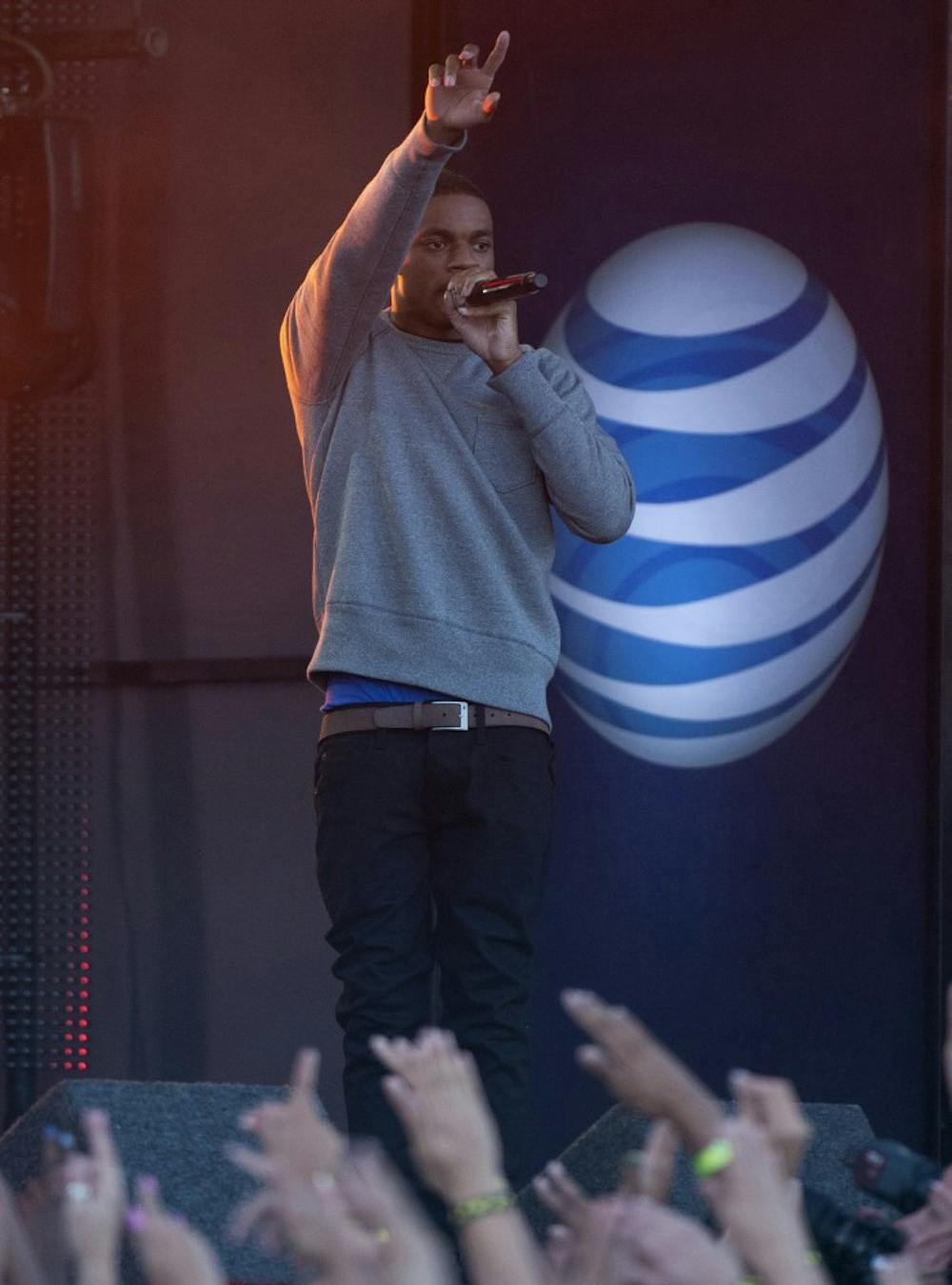 Rapper and Hip Hop artist Vince Staples sings a duet with Common's Lonnie Rashid Lynn, Jr., at Jimmy Kimmel Live! on July 23, 2014 in Hollywood, Calif. (David Bro/Zuma Press/TNS) 