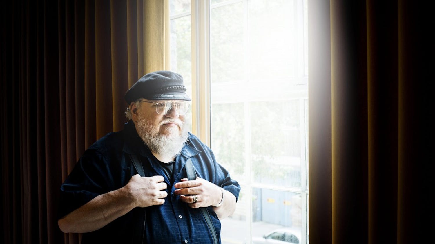 American novelist George R.R Martin, author of Game of Thrones, poses for a portrait on June 22, 2015 in Stockholm, Sweden. (Ola Axman/IBL/Abaca Press/TNS) 