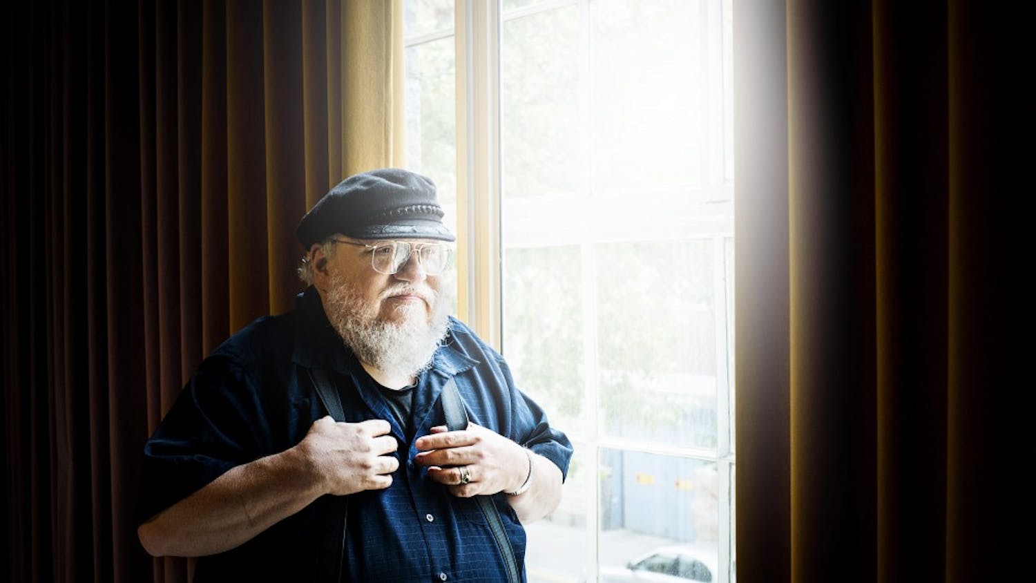 American novelist George R.R Martin, author of Game of Thrones, poses for a portrait on June 22, 2015 in Stockholm, Sweden. (Ola Axman/IBL/Abaca Press/TNS)