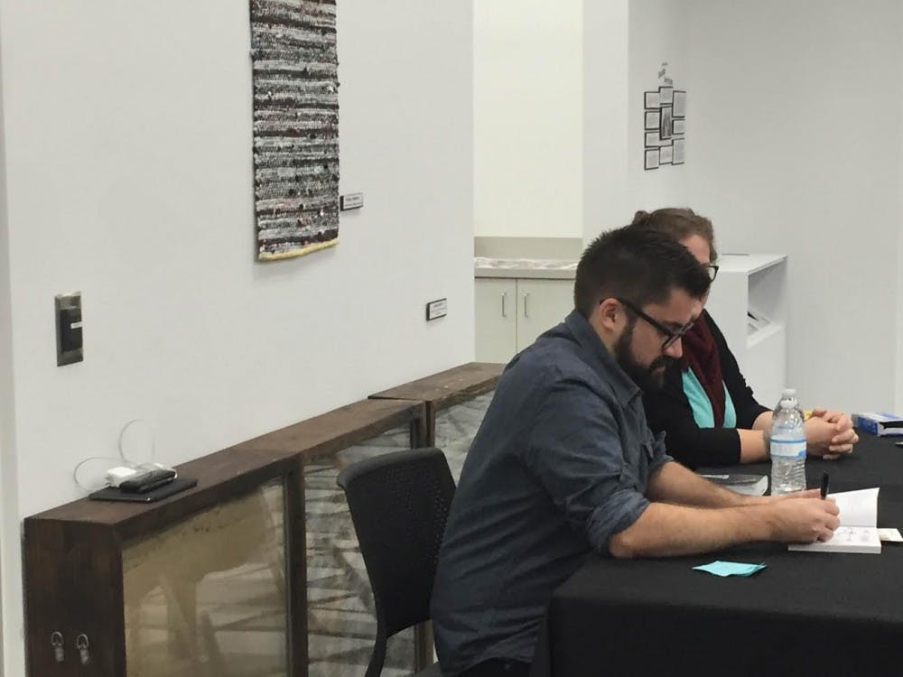 Austin Kleon was at the Richland County Public Main Library discussing his ideas for creativity and freedom of ideas.