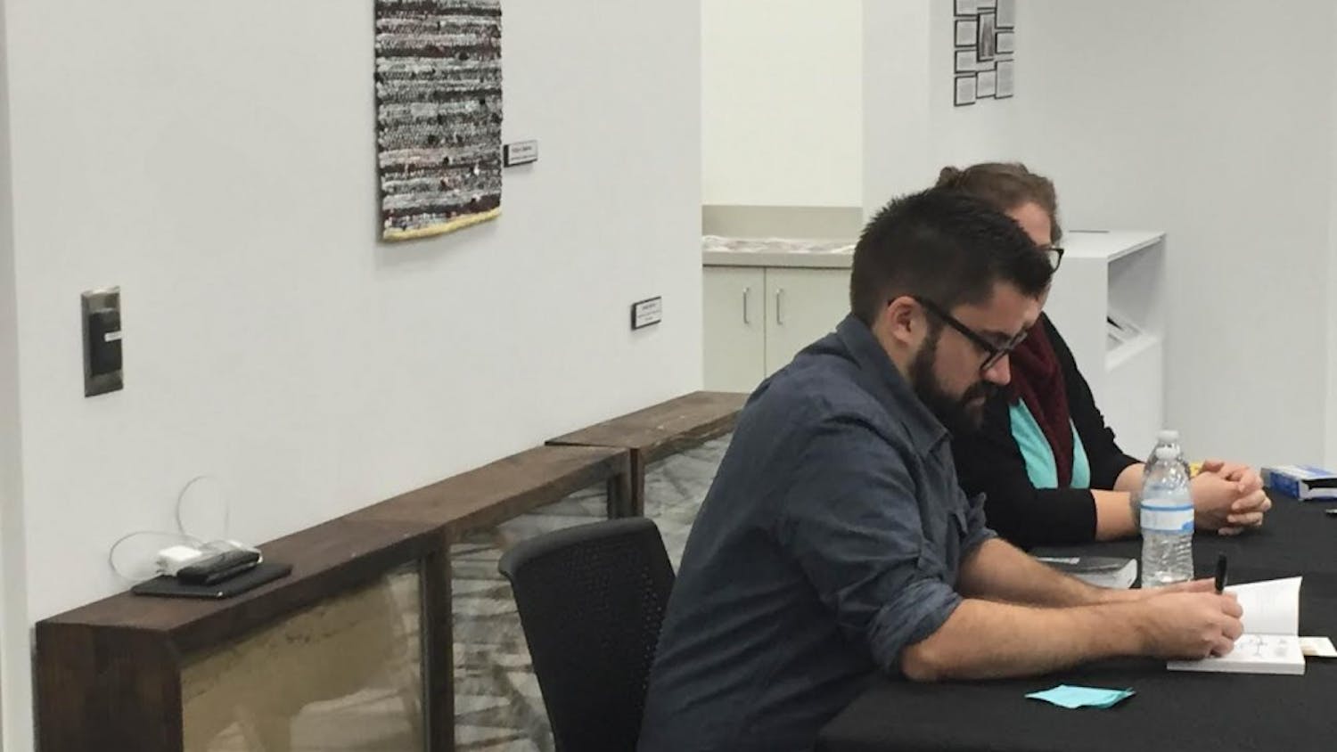 Austin Kleon was at the Richland County Public Main Library discussing his ideas for creativity and freedom of ideas.