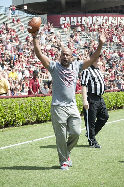 Darius Rucker at the Gamecock football team's spring game in 2015. Rucker will play at the Colonial Life Arena on April 24 in celebration of the Gamecocks women's basketball team earning their second national championship win in program history.