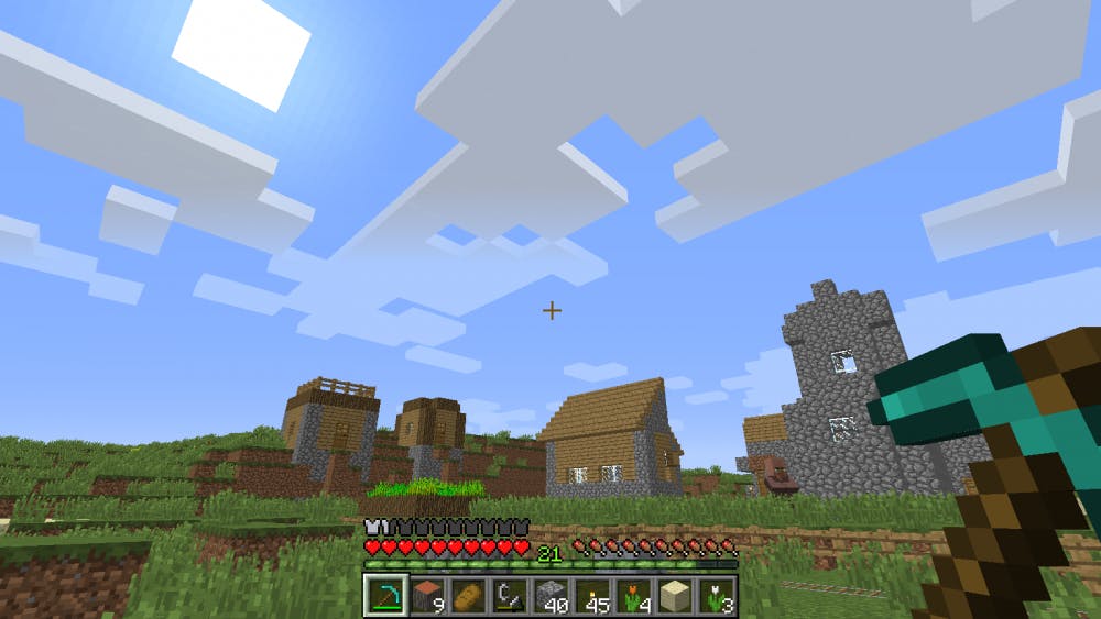 Minecraft's open layout allows for maximum creativity.