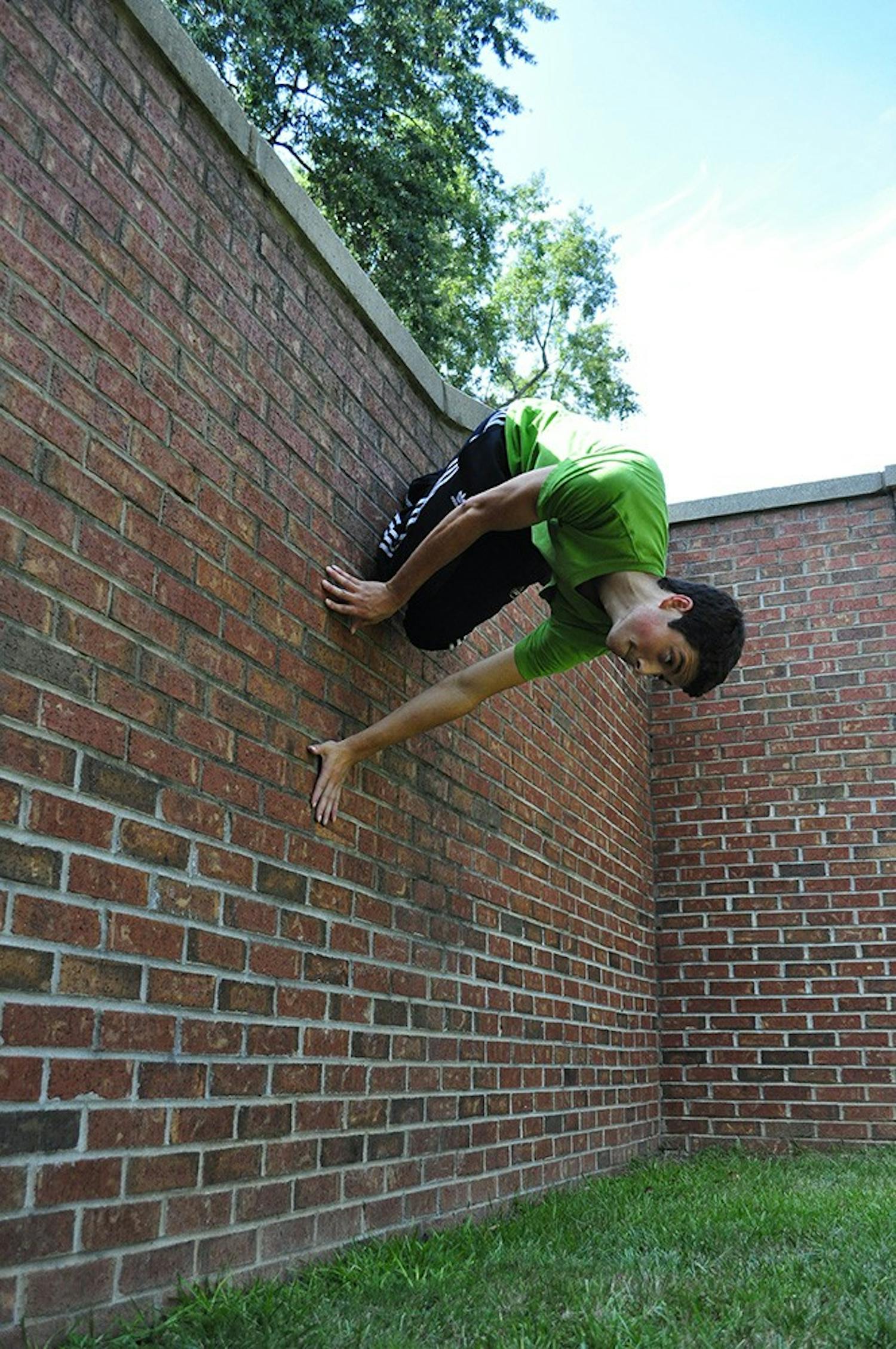 	Holaus doing a wall spin