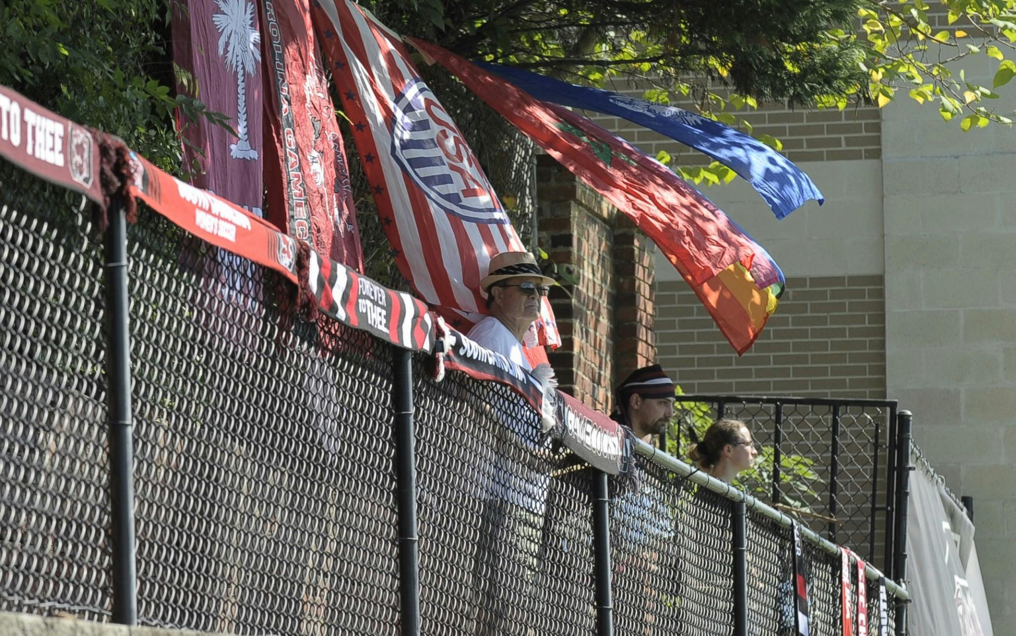 The Graveyard Shift band can be found playing at home soccer games across the field. 