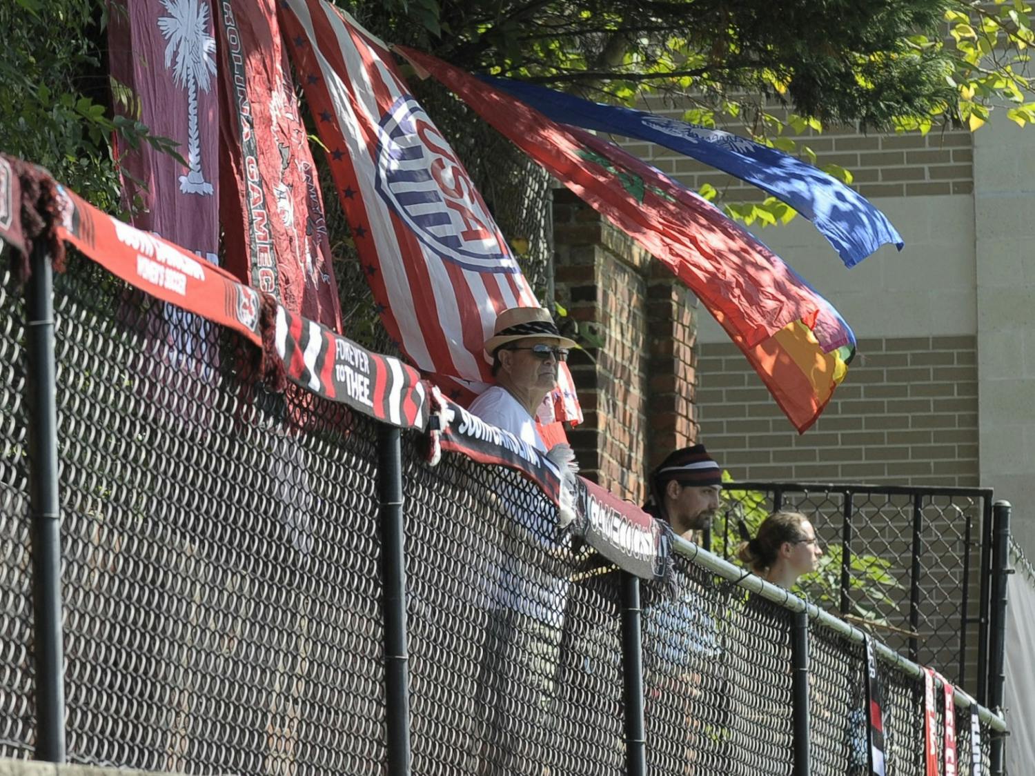 The Graveyard Shift band can be found playing at home soccer games across the field.