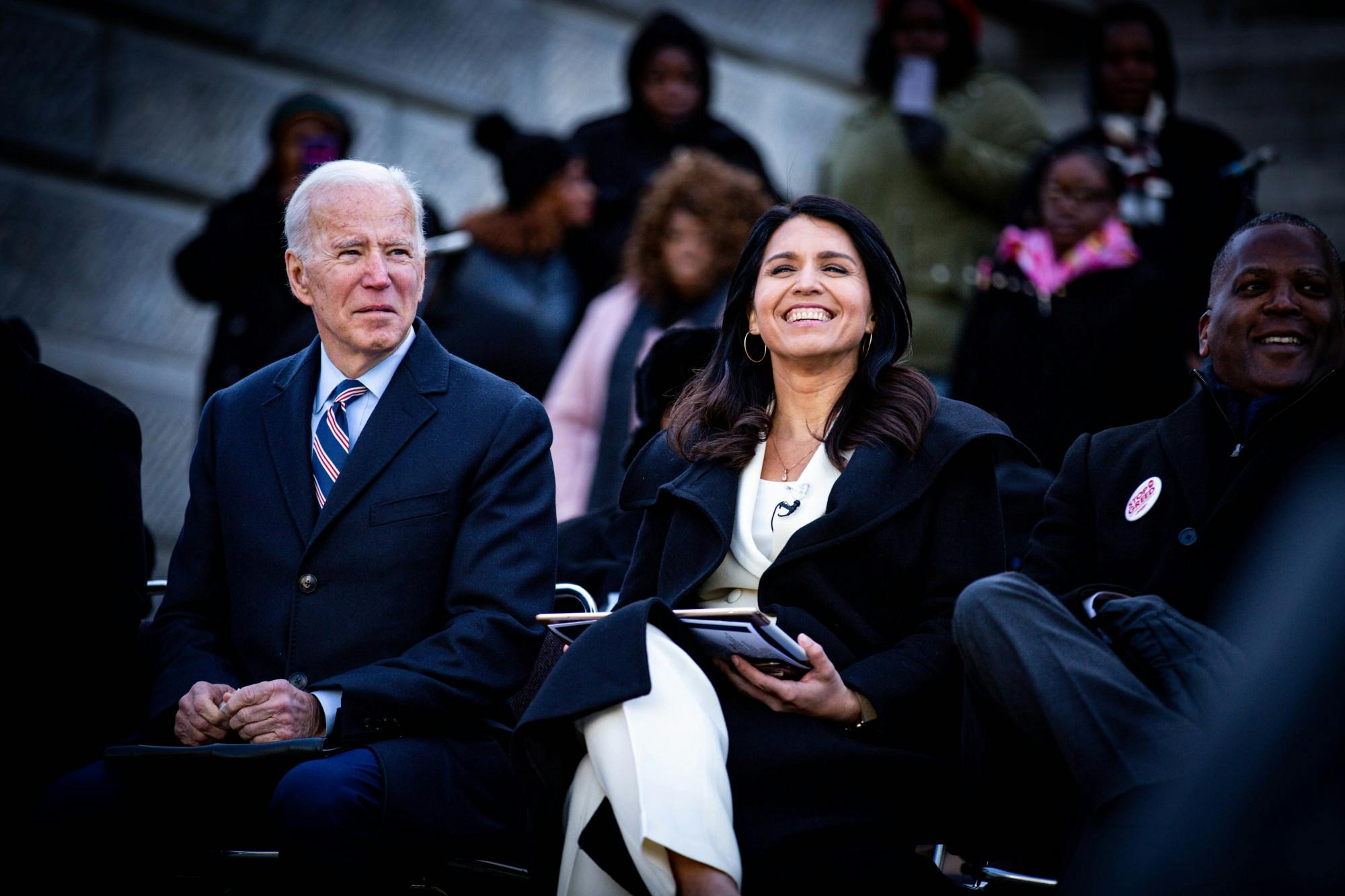 Democratic presidential candidates join the King Day at the Dome event rally at the Statehouse Church on Martin Luther King Jr. Day Jan. 20.