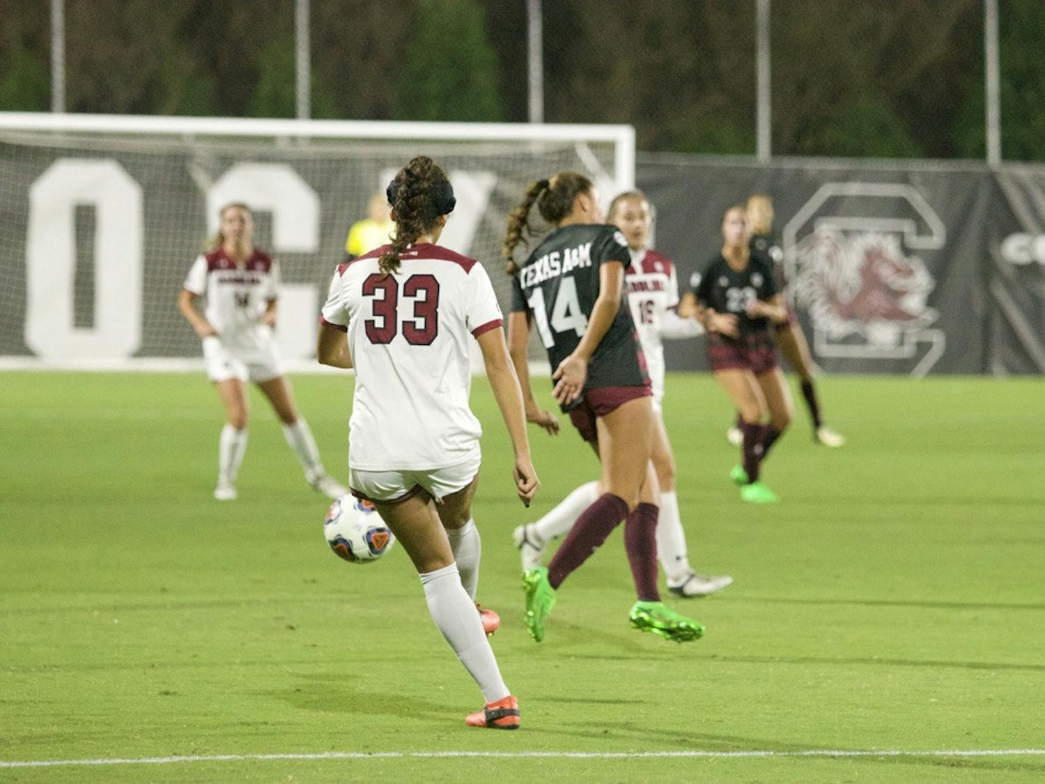 The South Carolina women's soccer team battled against Texas in a SEC matchup on Oct. 20, 2022. After a slow start and a dominant defensive showing from both teams, South Carolina tied with Texas A&amp;M 1-1. Photos captured by Erica Hudock | The Daily Gamecock