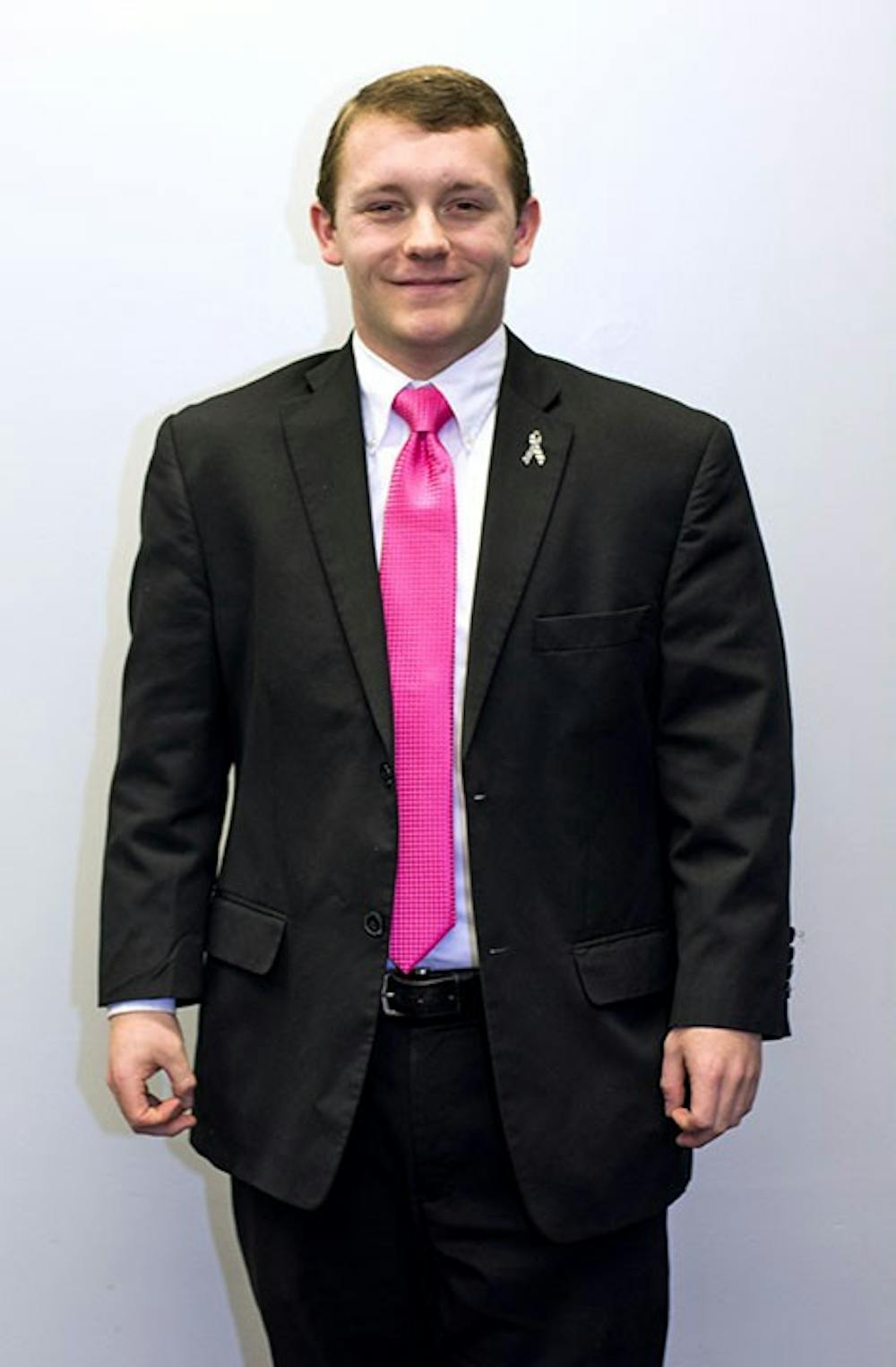 <p>Lee Goble, third-year English student and student body presidential candidate</p>