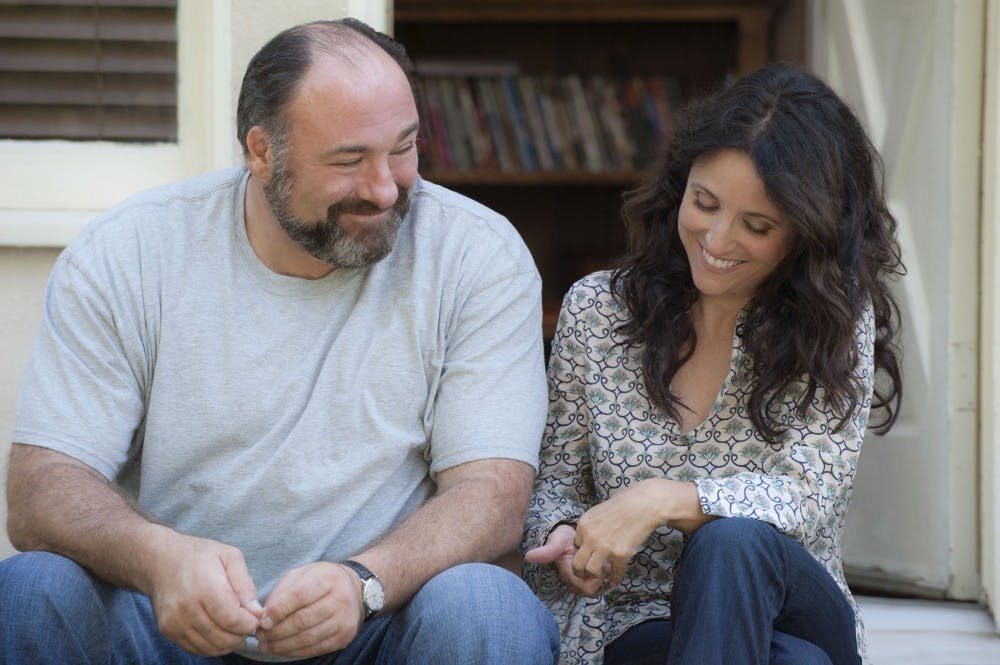 Sept. 20: Fond farewell: The late James Gandolfini, in one of his final film roles, and Julia Louis-Dreyfus get to know each other in the romantic comedy "Enough Said." (Courtesy Fox Searchlight/MCT)