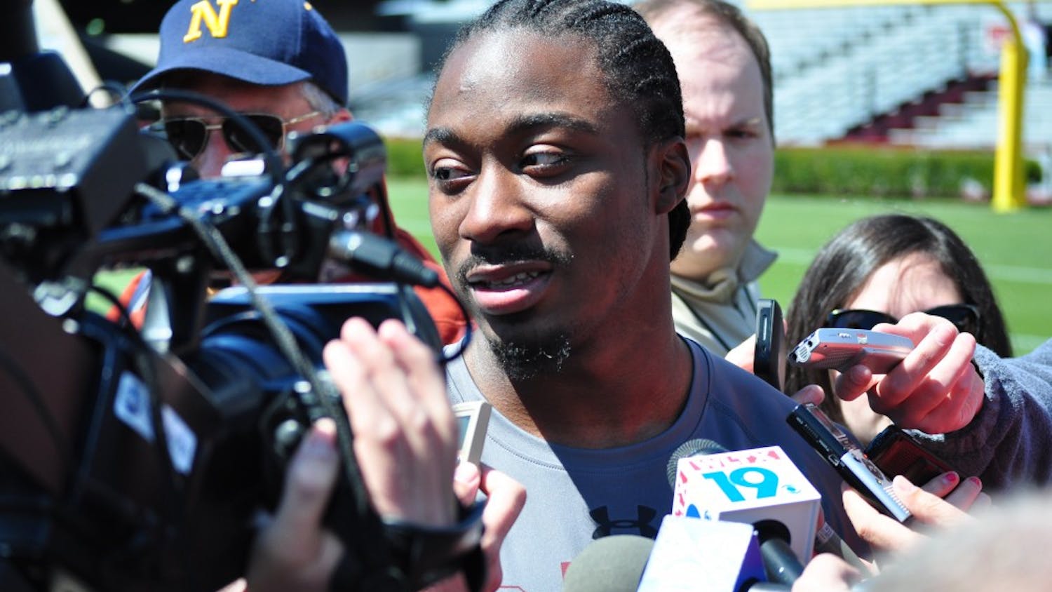 	Former USC star tailback Marcus Lattimore said he expects to be ready for the first half of the next NFL season