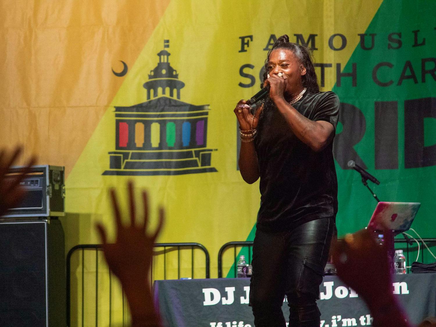 Big Freedia performs on stage at the South Carolina Pride Festival on Oct. 19, 2024. Big Freedia was the main headliner for the South Carolina Pride week in Columbia.