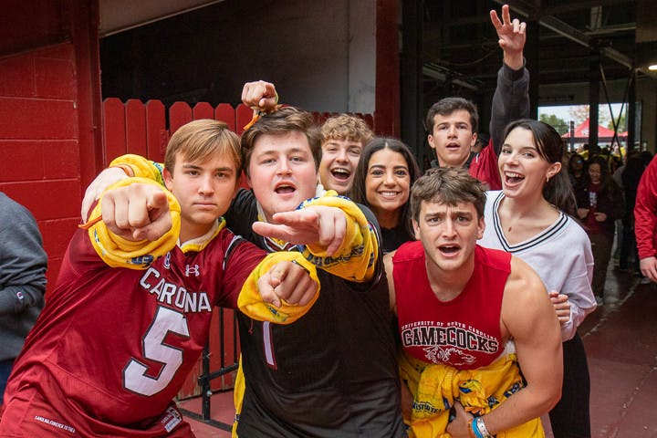 Gamecock fans dress up in costumes for the South Carolina and Missouri game on Oct. 29, 2022. The game fell on the weekend of Halloween, prompting many students and fans to dawn their costumes for the event.
