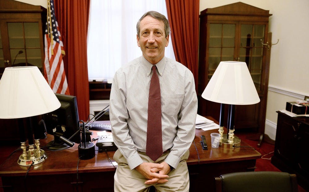 Rep. Mark Sanford (R-S.C.) in his office on Capitol Hill in Washington, D.C., on February 4, 2014. (Olivier Douliery/Abaca Press/TNS)