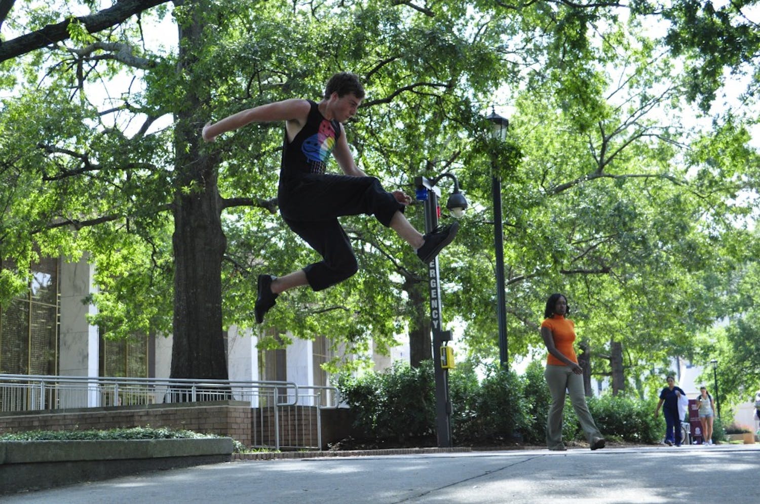 	A group of students and amateur free runners are working to start a parkour club on campus, called &#8220;Carolina Movement.&#8221; Members have been practicing parkour anywhere from 1 day to 2 years and some practice as much as 5 or 6 days a week.