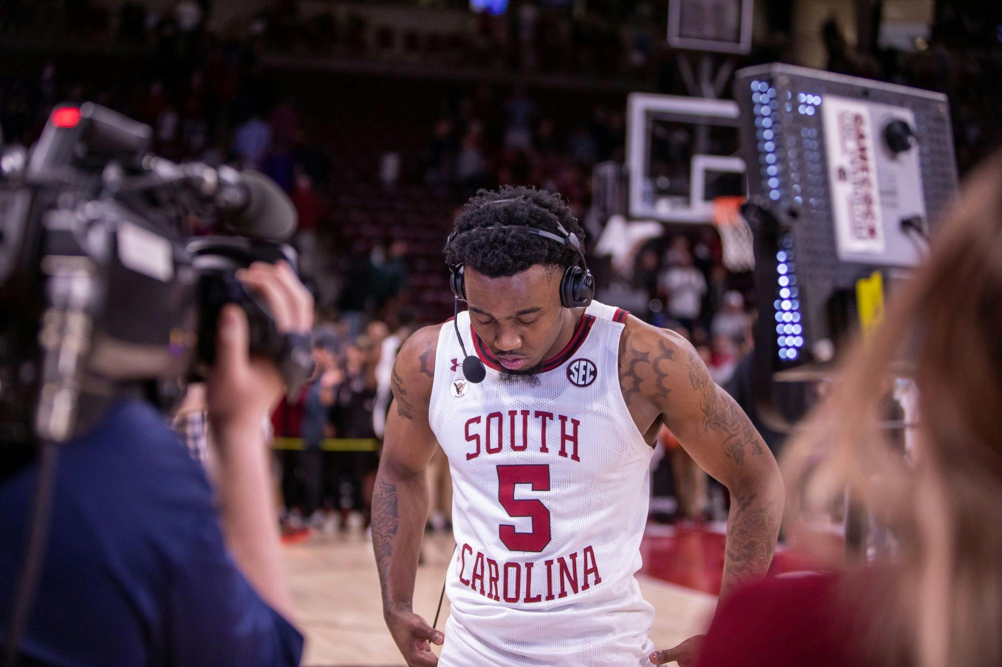 FILE— Redshirt Junior Jermaine Couisnard stops for post-game interview.