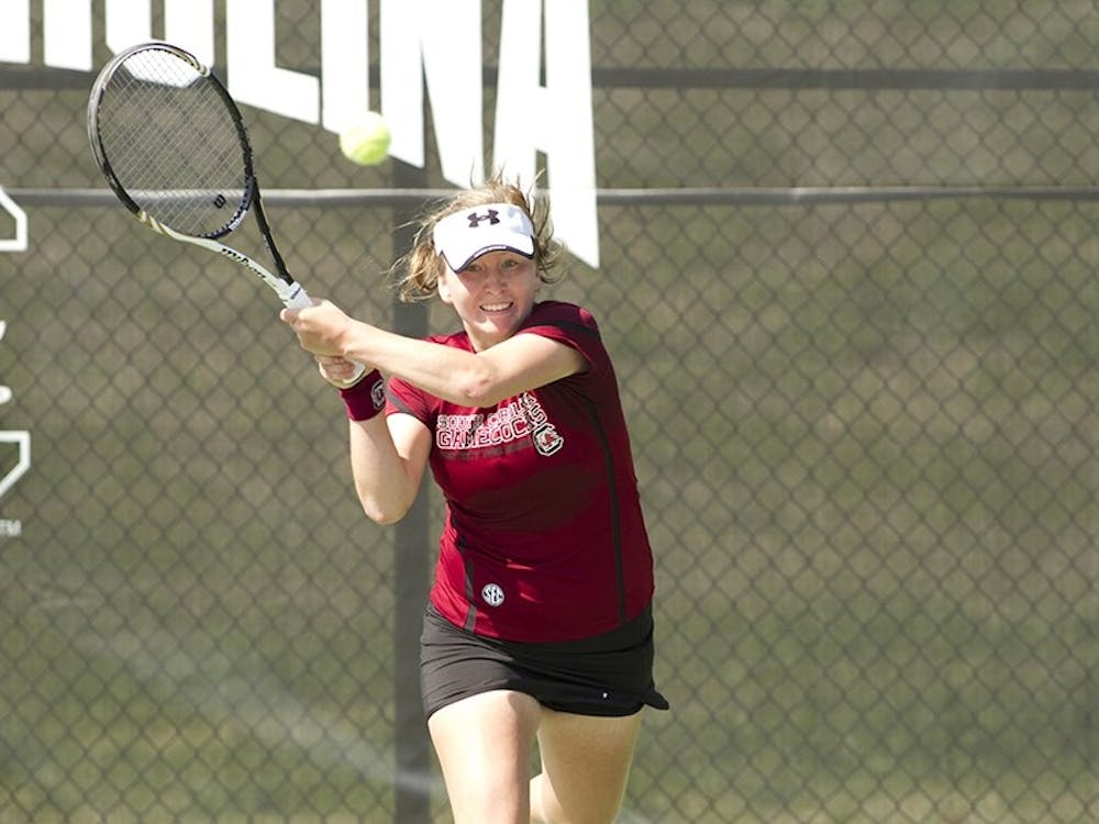 Junior Katerina Popova has been a key contributor to the team so far this season in both singles and doubles. 