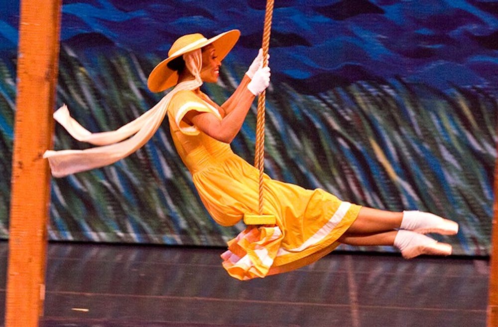 <p>&nbsp;Alicia White-Burkett in a 2011 production of&nbsp;"Off the Wall and Onto the Stage.”&nbsp;</p>