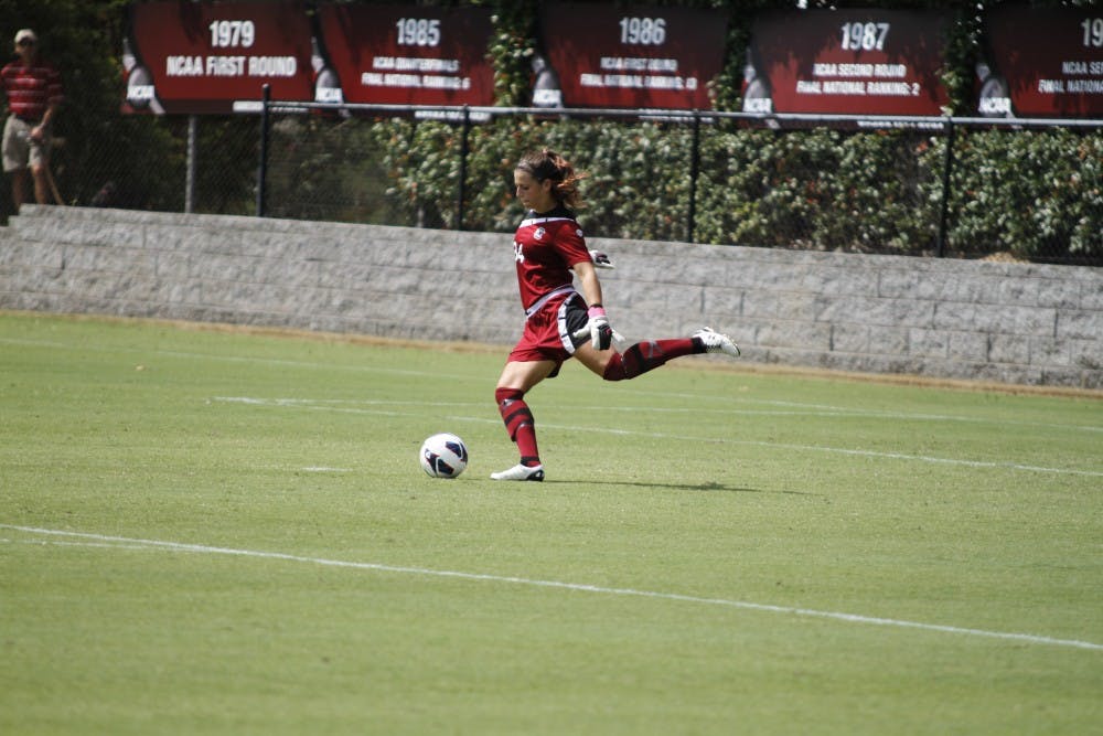 	<p>Junior goalkeeper Sabrina D’Angelo said the women’s soccer team’s aspirations go beyond an <span class="caps">SEC</span> championship; they hope to win a national championship this year.</p>