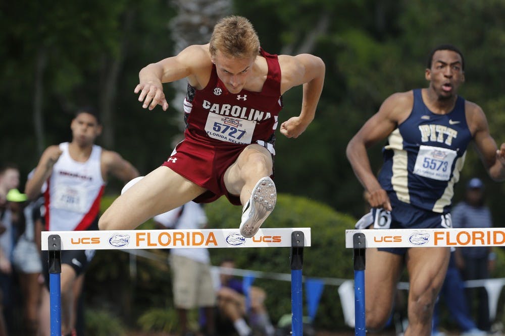  during the Pepsi Florida Relays on Friday, April 3, 2015 at Percy Beard Track at James G. Pressly Stadium in Gainesville, FL / UAA Communications photo by Tim Casey