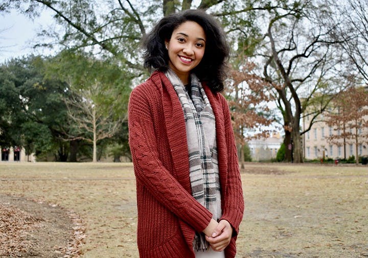 Third-year business economics student Antonia Adams lost both of her parents within months of each other. Adams had to manage her parents' estate, along with her own grief, at 20 years old and now is planning to go to law school to "help people overcome their circumstances."