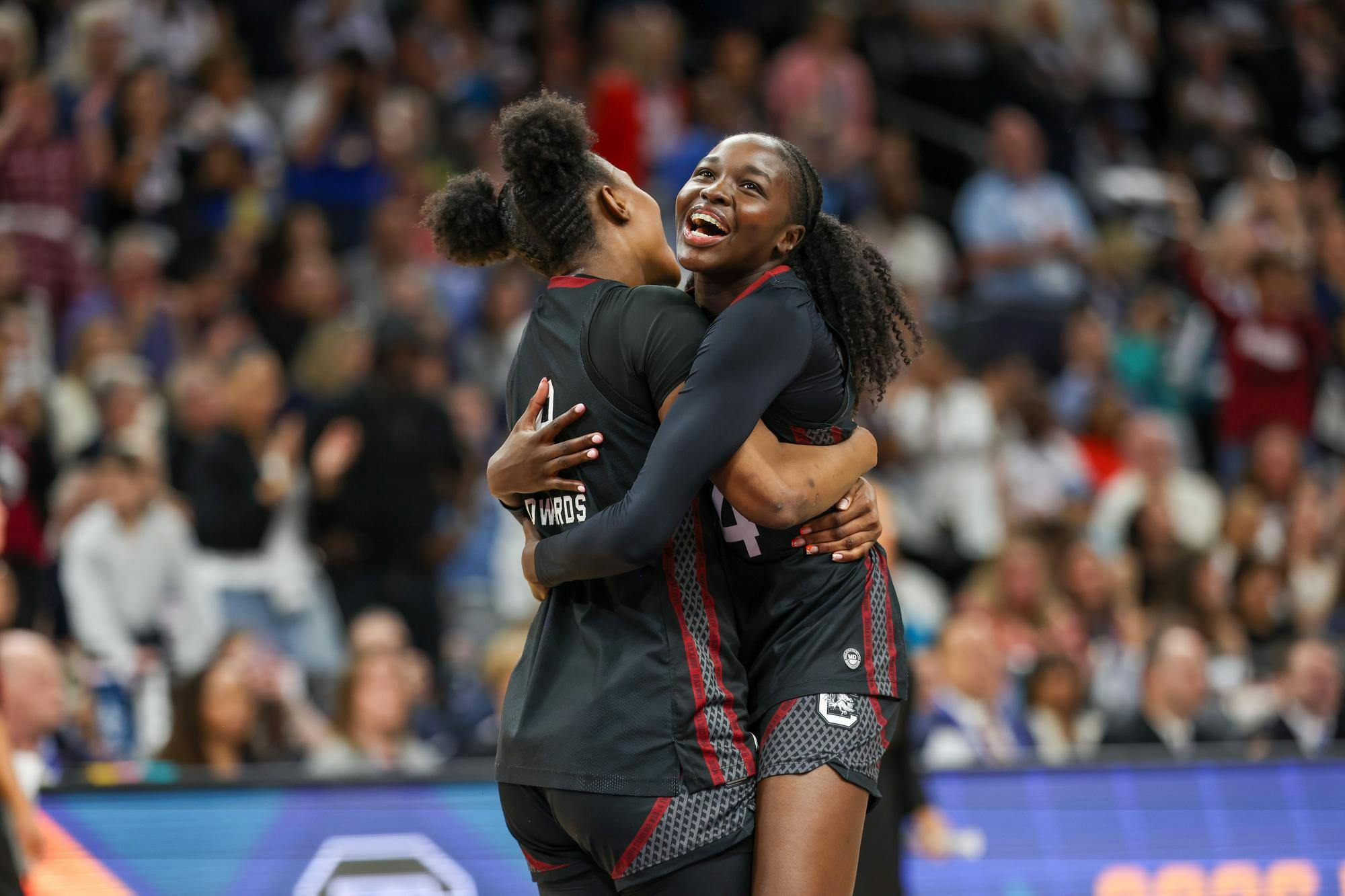 South Carolina defeated UConn on Friday at Mortgage Matchup Center in Phoenix, Arizona, to advance to the national championship. The win snaps the Huskies' 54-game win streak dating back to last season.