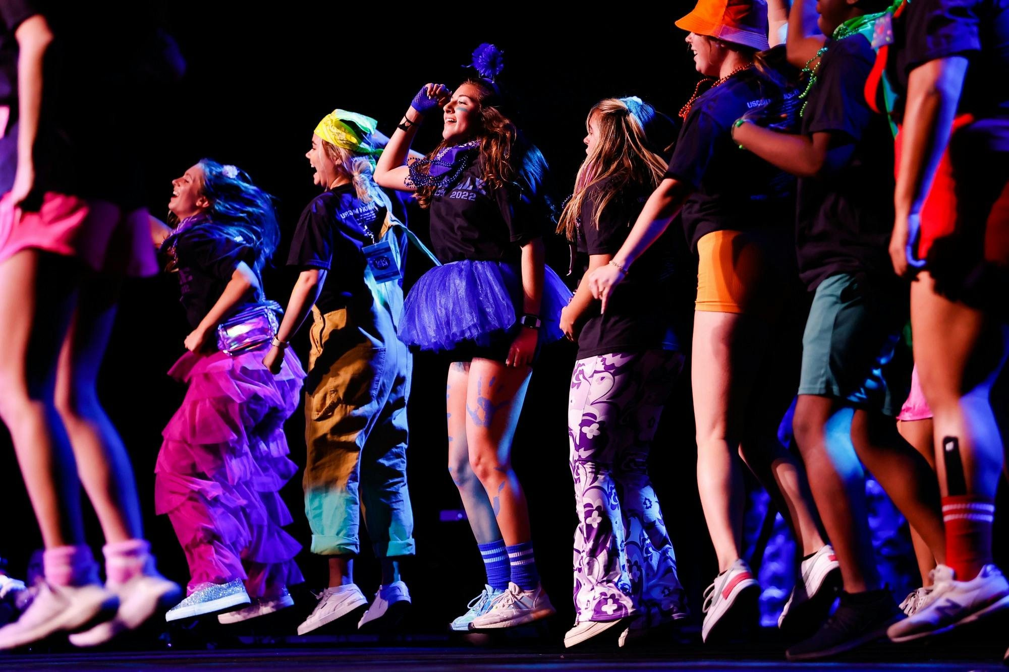 Members of the Morale team perform a dance during Dance Marathon’s main event on April 8, 2022, benefiting Prisma Health Children’s Hospital. 