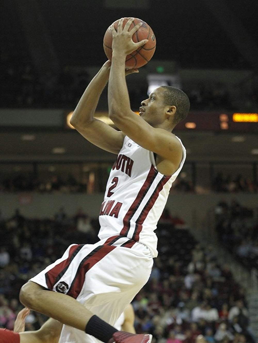 Junior guard  Brian Richardson tied a career-high with 20 points against the Razorbacks.