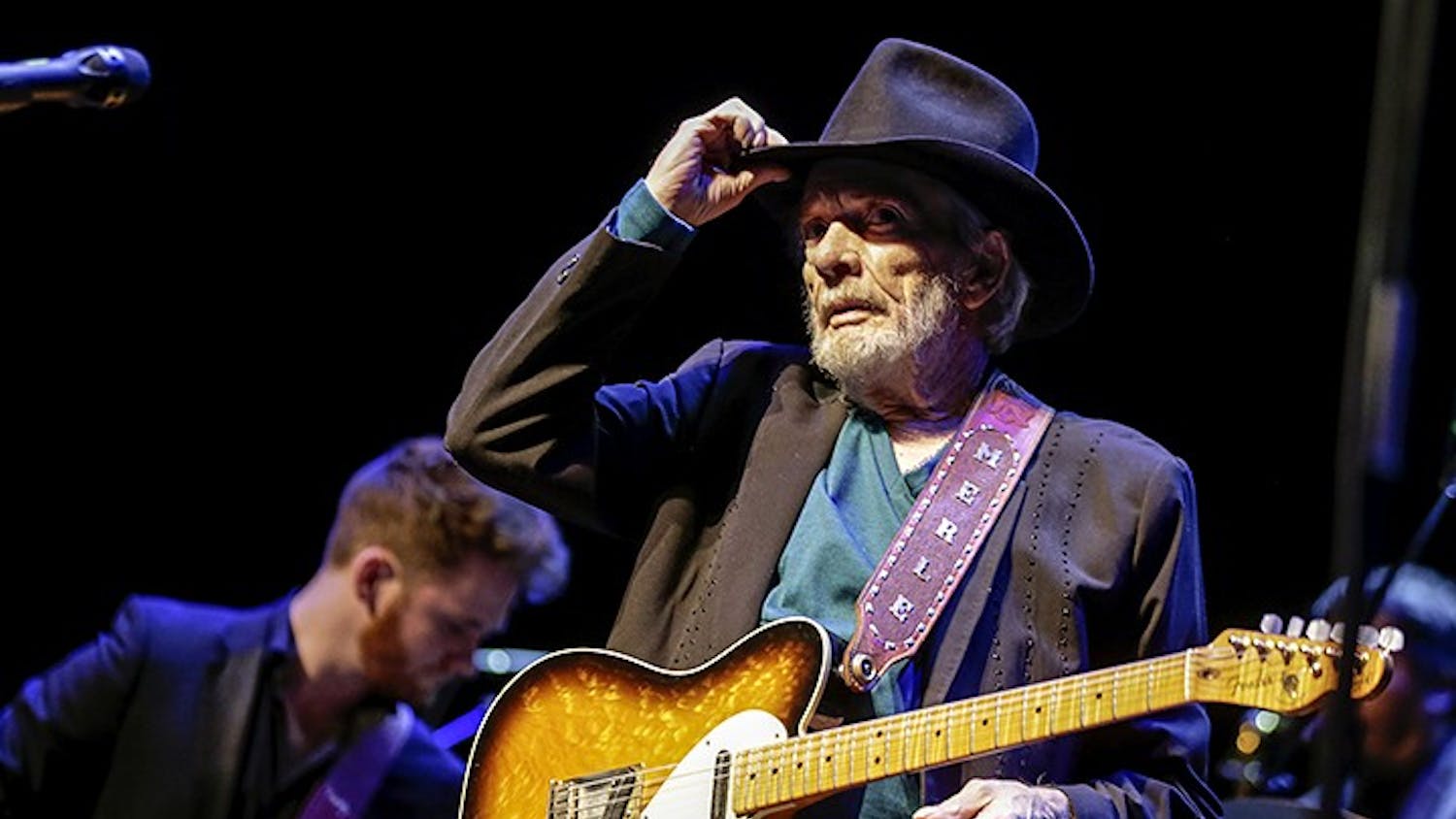 Merle Haggard tips his hat to the audience as he performs at the Saban Theater on Feb. 11, 2016 in Beverly Hills, Calif. Haggard died on April 5, 2016, on his birthday. He was 79. (Robert Gauthier/Los Angeles Times/TNS)