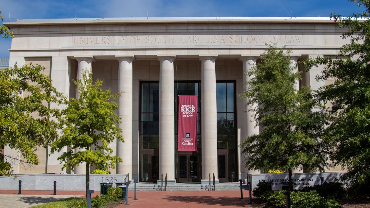 The front of the University of South Carolina Joseph F. Rice School of Law is pictured on Aug. 25, 2024. The USC law school welcomed former Cayce police chief Chris Cowan to its staff.