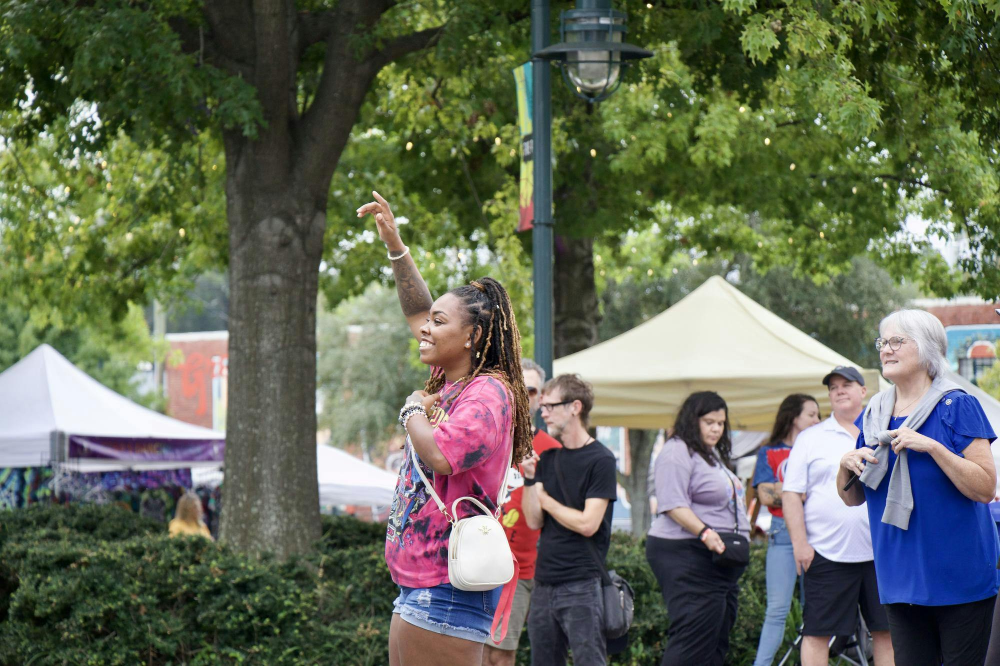 Living in Atlanta, Latanya Baker spent her first time at JerryFest enjoying the live music, specifically the electric guitar. Stillhouse was one of the first bands to play at JerryFest before it came to Five Points.