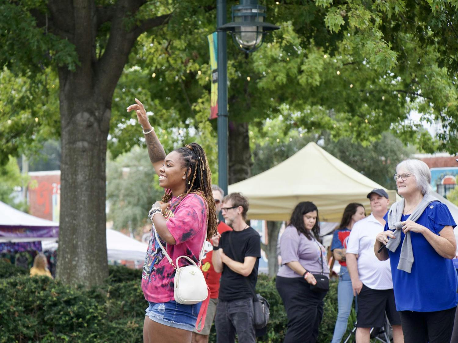 Living in Atlanta, Latanya Baker spent her first time at JerryFest enjoying the live music, specifically the electric guitar. Stillhouse was one of the first bands to play at JerryFest before it came to Five Points.
